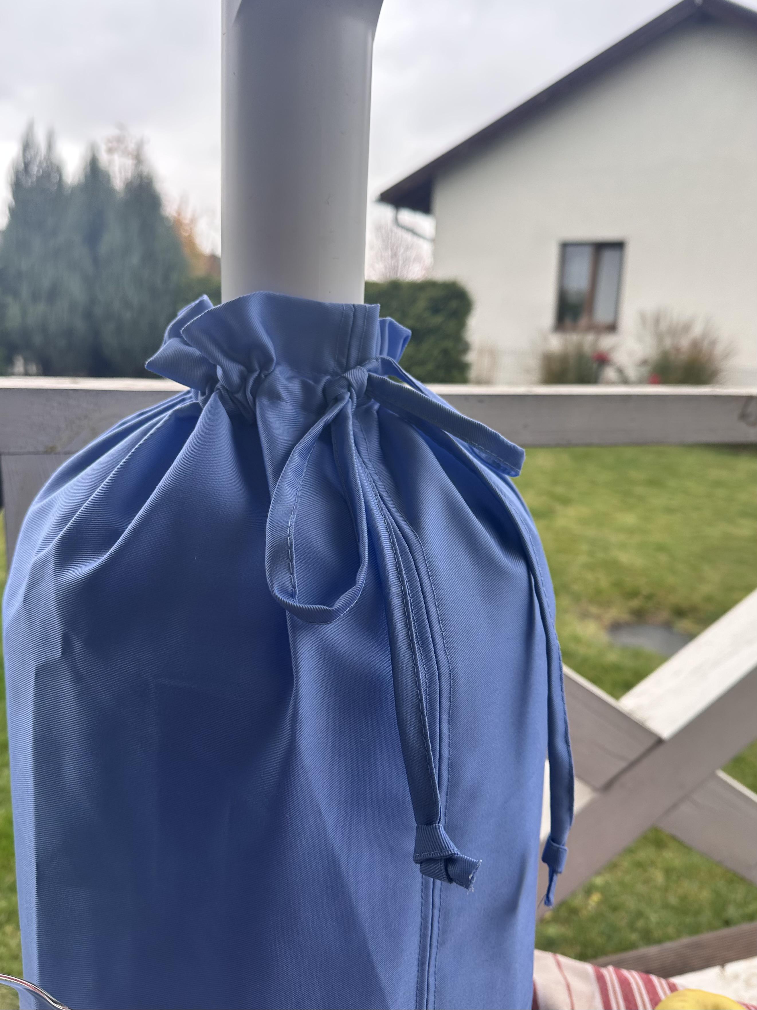 Чохол текстильний котоновий однотонний на пластиковий бутль 19 л Блакитний - фото 4 Чохол текстильний котоновий однотонний на пластиковий бутль 19 л Блакитний - фото 4