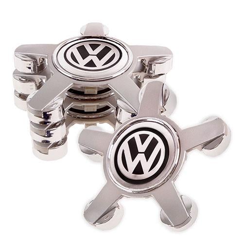 Заглушка колесного диска под болты VW с кольцом 57x135 мм 4 шт, (53984)