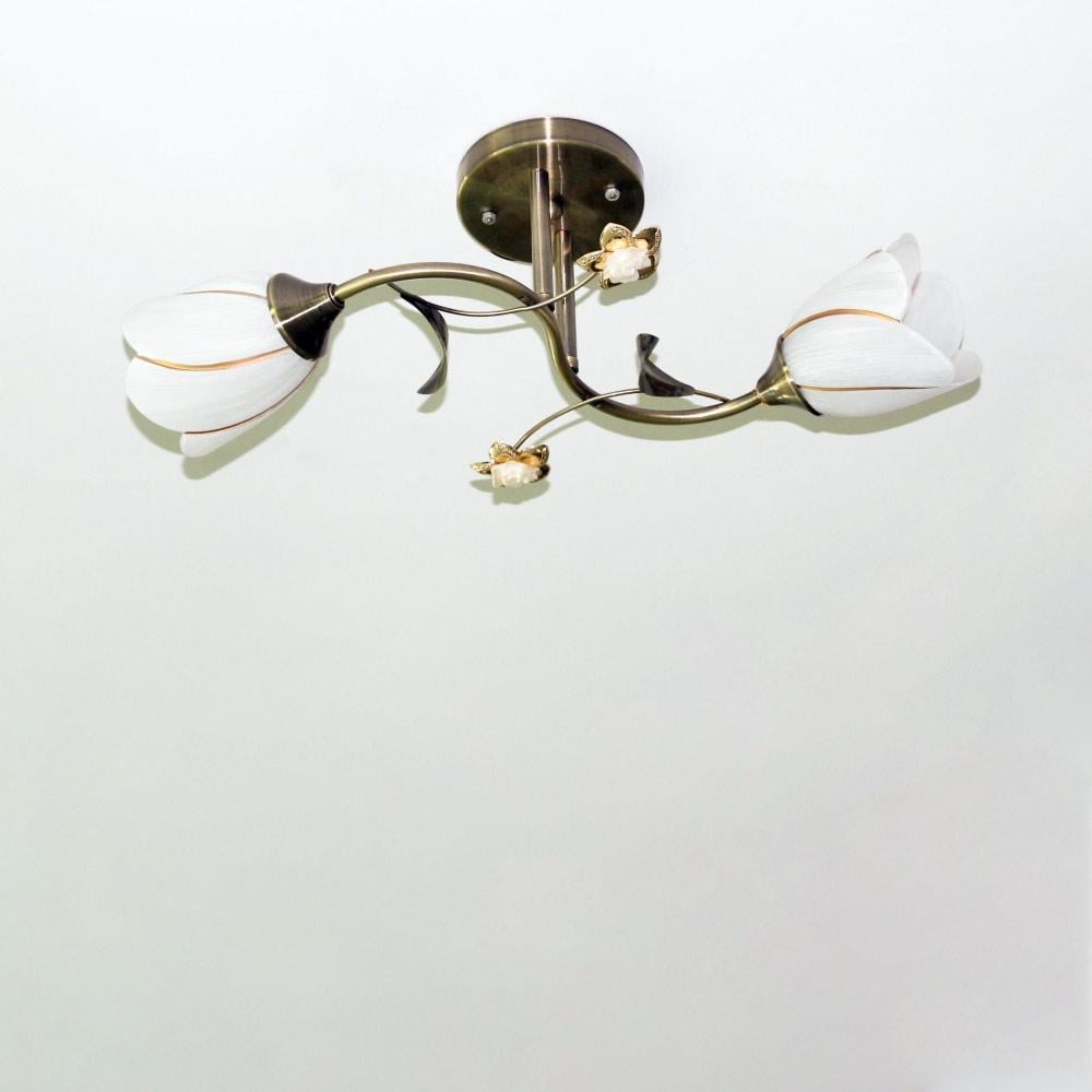 Люстра потолочная Lighthouse SRS-20130/2 AB Бронзовый/Белый (111994)