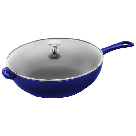 Пательня Staub Cast Iron з кришкою Синій 25 см (12342691)