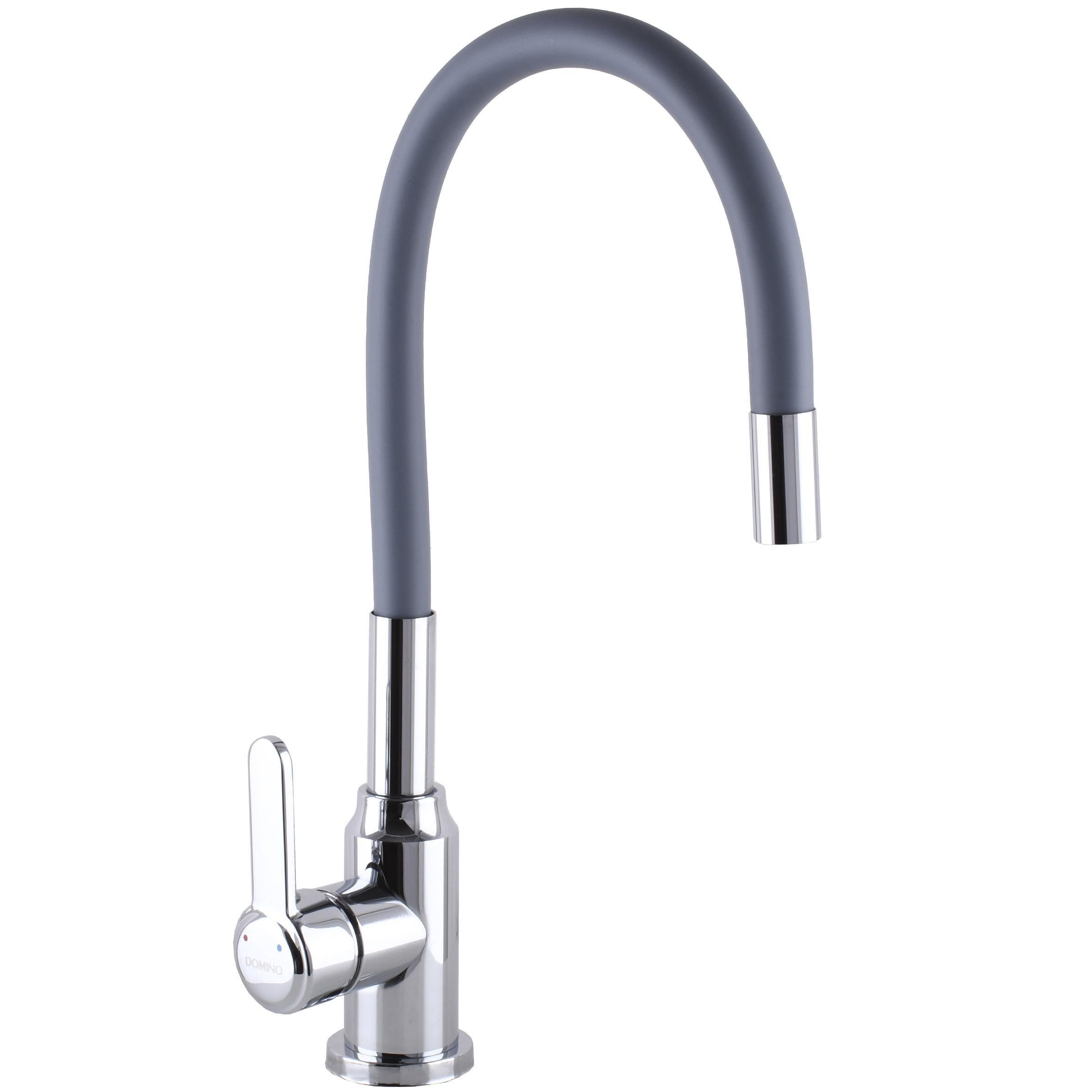 Кран на кухню DOMINO Хром/Серый (25129)