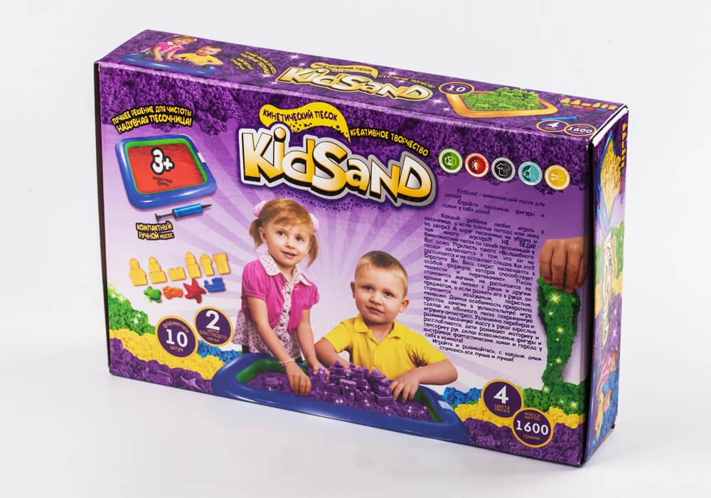 Комплект креативного творчества Кинетический песок KidSand KS-02-01U 1600 г