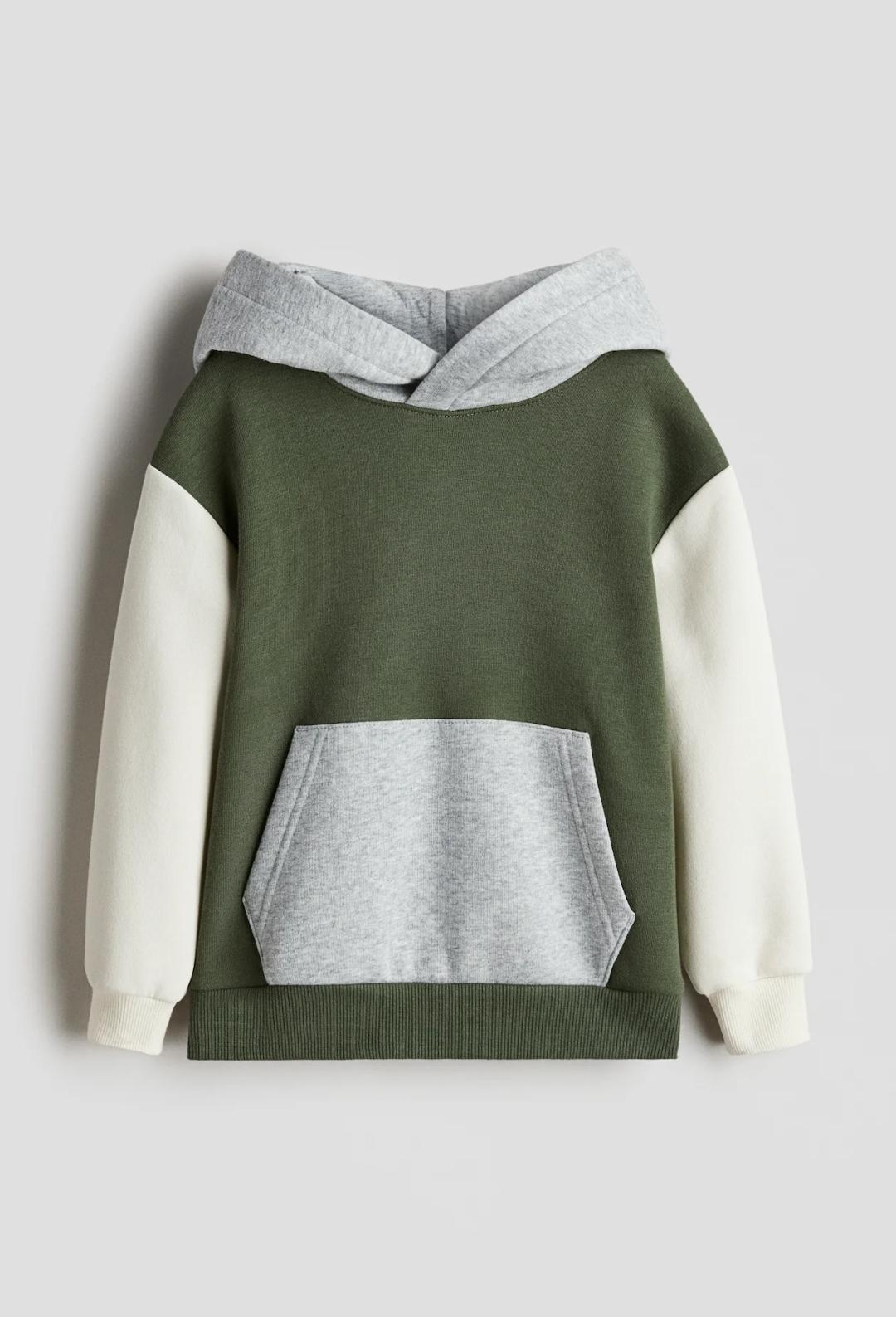 Худі дитяче тепле для хлопчика H&M 122-128 см Зелений (25120905D)