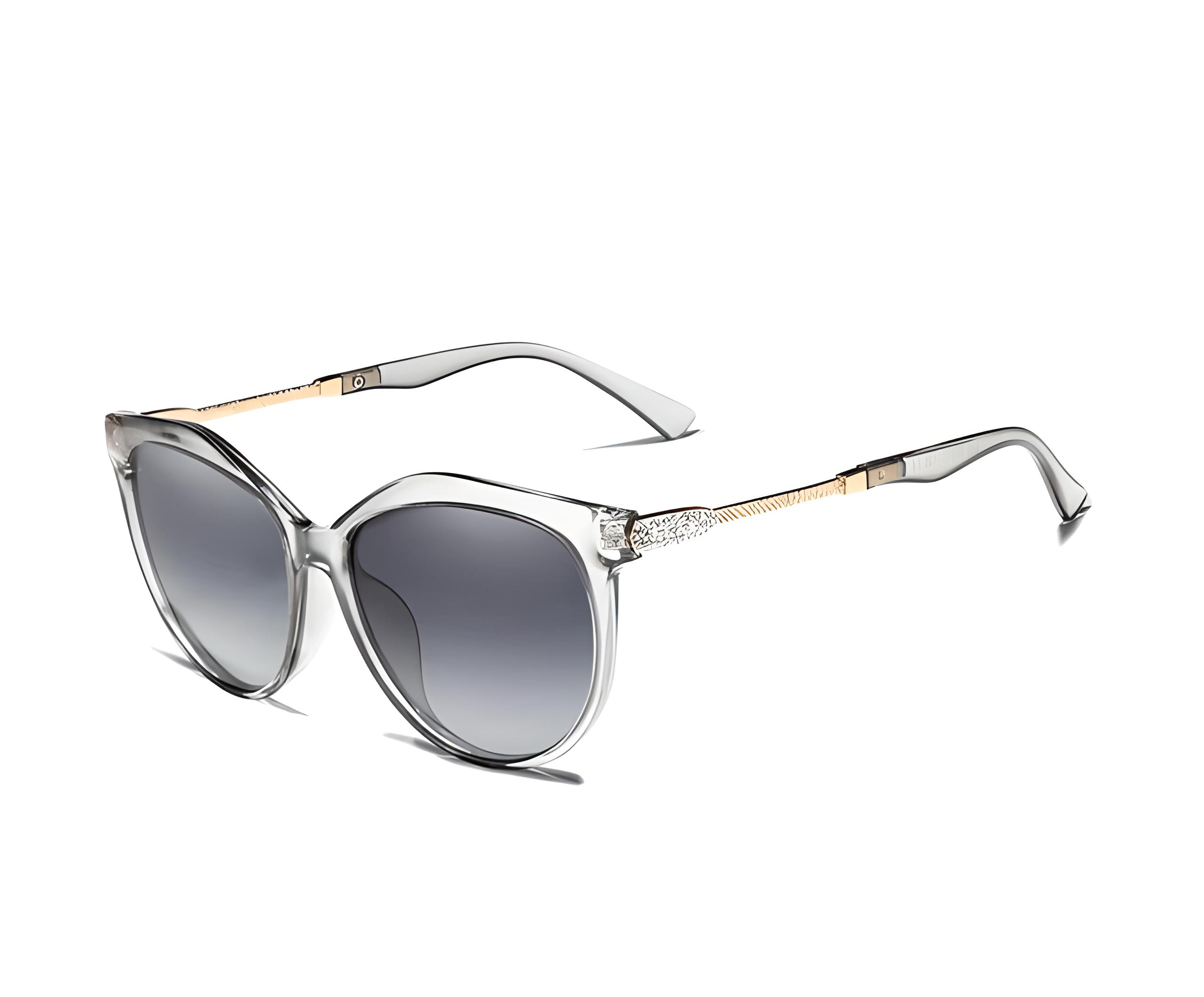 Сонцезахисні окуляри жіночі KINGSEVEN DESIGN N7826 Котяче око з градієнтними лінзами Градієнт/Сірий