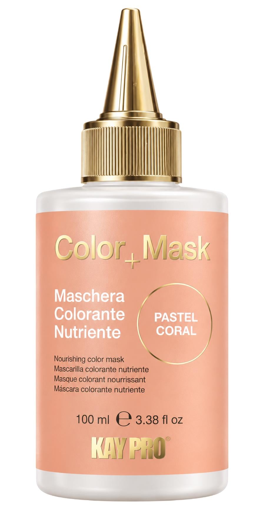 Питательная оттеночная маска KayPro COLOR+MASK Пастельный коралловый 100 мл