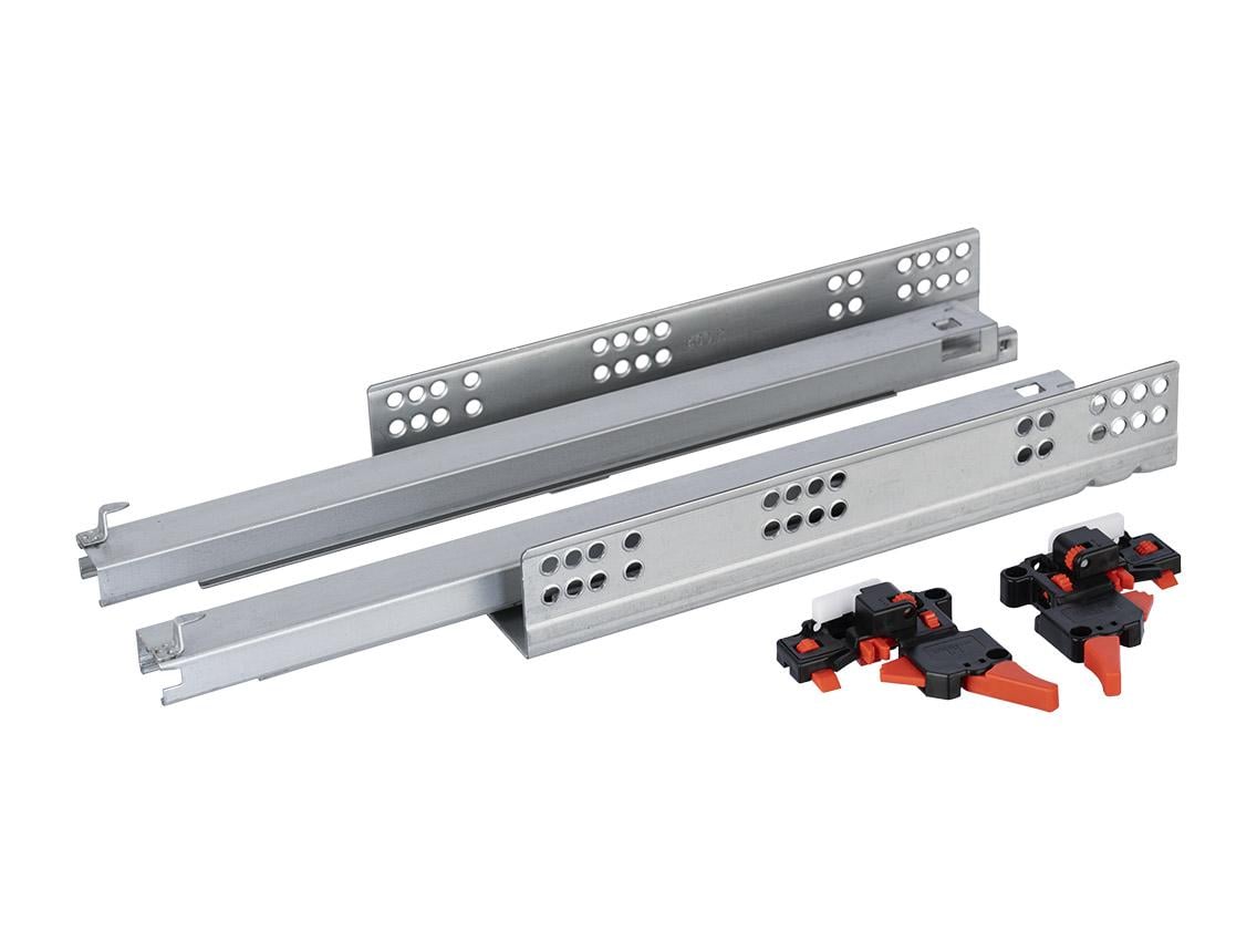 Напрямна прихованого монтажу повного висунення з відштовхувачем Giff Prime Clip 3D 19 мм 350 мм (24971357)