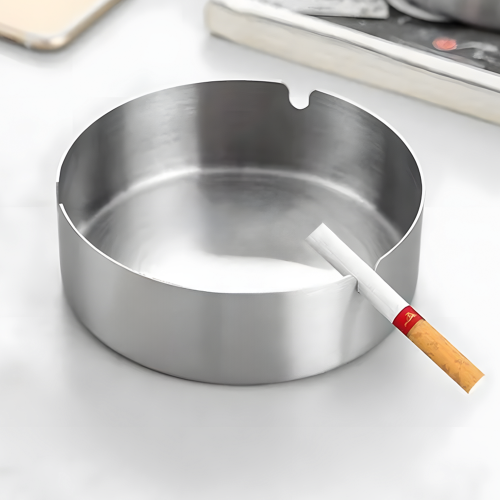 Попільничка для цигарок металева 10 см Сріблястий - фото 7 Попільничка для цигарок металева 10 см Сріблястий - фото 7