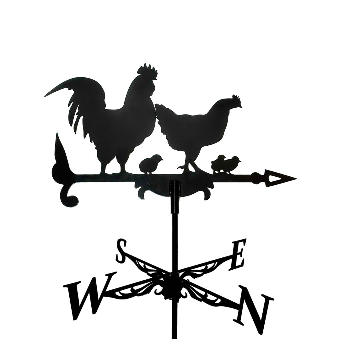 Флюгер на крышу маленький Петушок и курочка на беседку/колодец/забор 65x50 см (1092414) Флюгер на крышу маленький Петушок и курочка на беседку/колодец/забор 65x50 см (1092414)