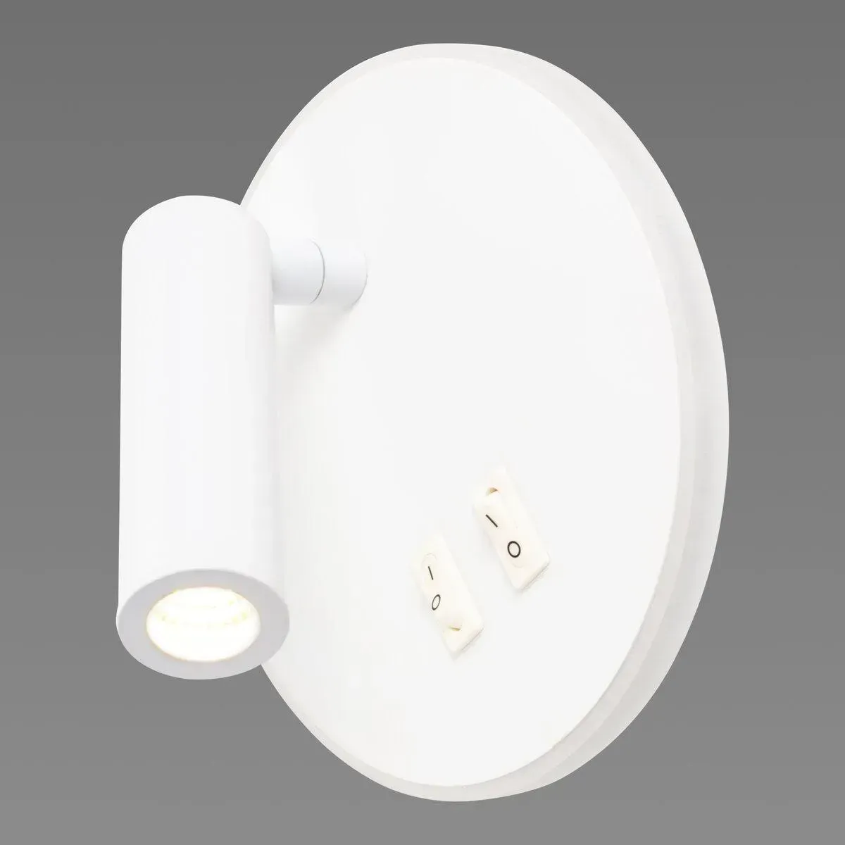 Бра настінне світлодіодне Sirius з поворотним плафоном на круглій основі 3000К IP20 8906R 11,5W Білий (28687026)