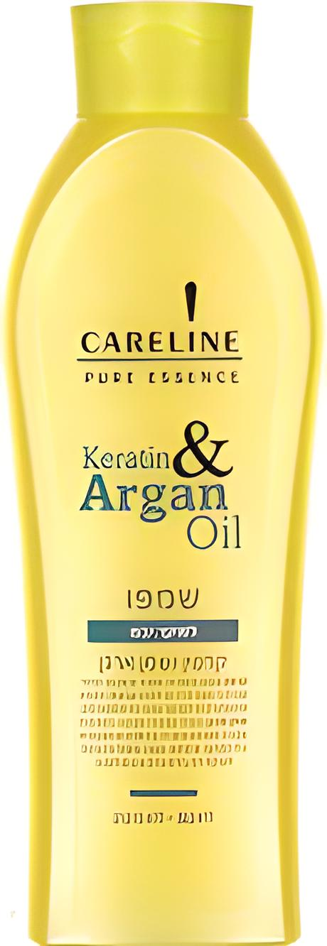 Шампунь Careline Pure Essence для сухого та пошкодженого волосся з кератином і олією аргани 600 мл (7290108355611)