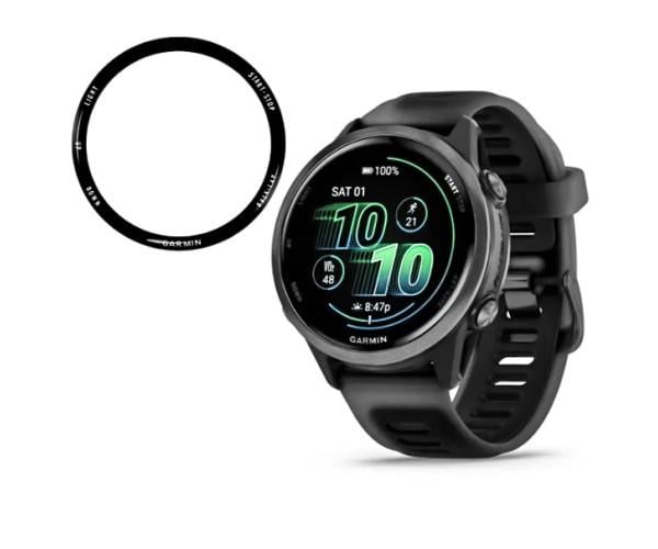 Стекло противоударное защитное SoftGlass Full Cover P ммA для Garmin Forerunner 570 42 мм Black