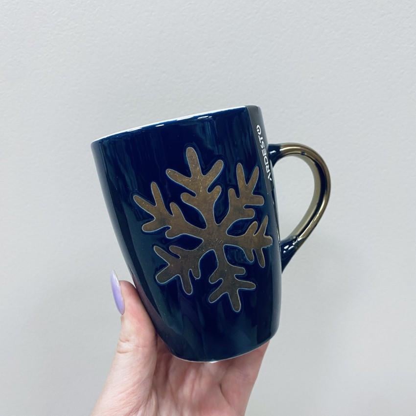 Чашка Ardesto AR3059AS SnowFlake керамическая 320 мл Синий (2389761249) - фото 3 Чашка Ardesto AR3059AS SnowFlake керамическая 320 мл Синий (2389761249) - фото 3