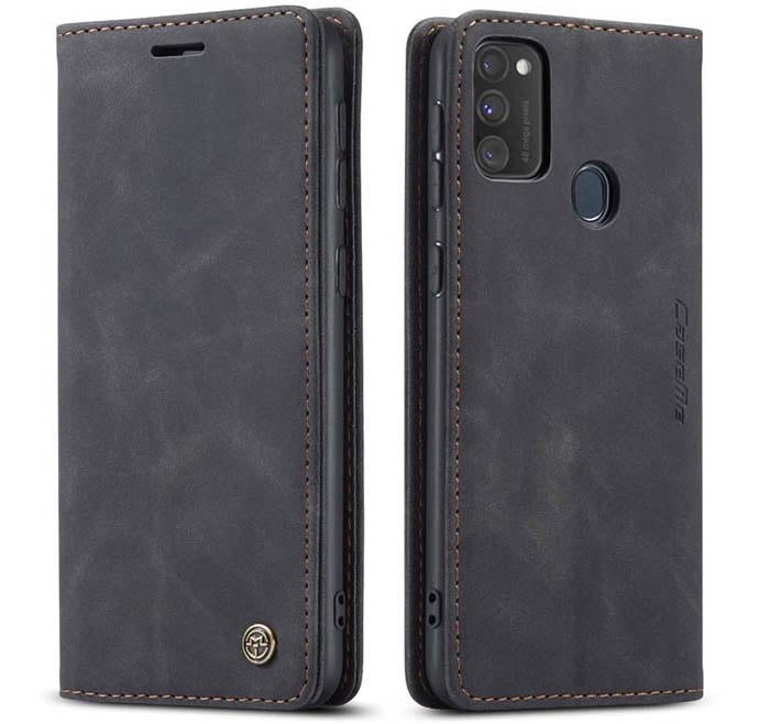 Чехол книжка с магнитом Samsung Galaxy M21 M215 CaseMe Black (14225-2B)