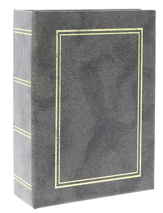 Фотоальбом Gedeon CLASSIC Grey/B с черными страницами на 100 фото 10х15 см (28425645)