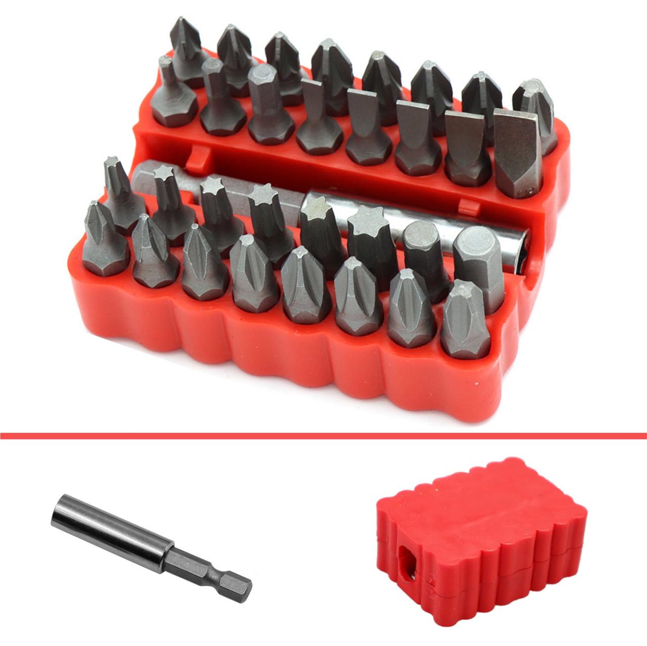 Набір біт для викрутки та шуруповерта AC-033 33 шт./6,35 мм з перехідником (137836) - фото 2 Набір біт для викрутки та шуруповерта AC-033 33 шт./6,35 мм з перехідником (137836) - фото 2