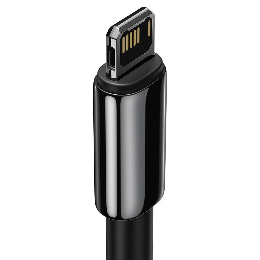 Кабель синхронізації Baseus Tungsten Gold Fast Charging Lightning 2.4 1M Cable, Black - фото 3 Кабель синхронізації Baseus Tungsten Gold Fast Charging Lightning 2.4 1M Cable, Black - фото 3