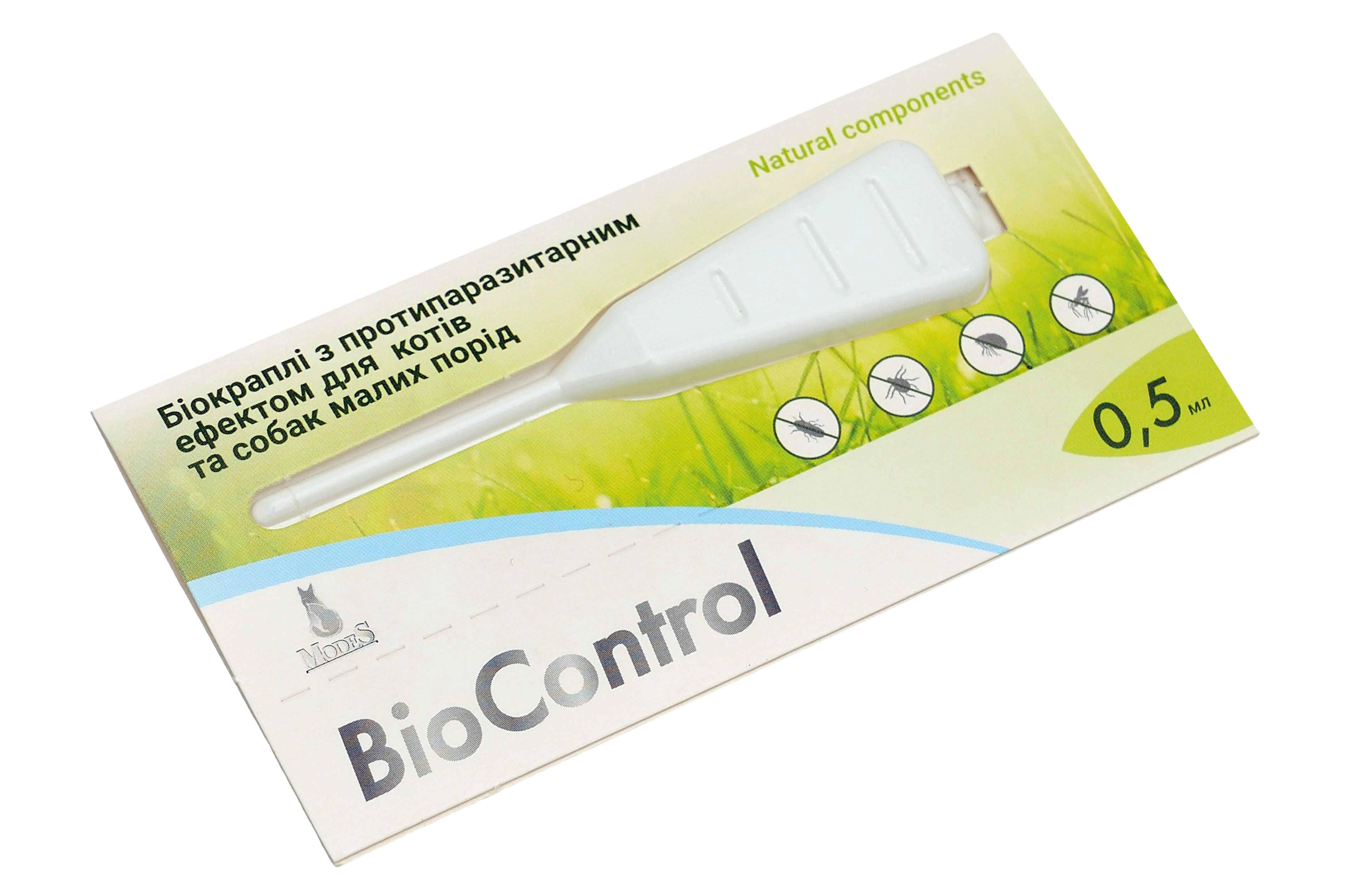 Біокраплі ModeS BioControl з протипаразитарним ефектом для котів/собак малих порід 0,5 мл (27850341)