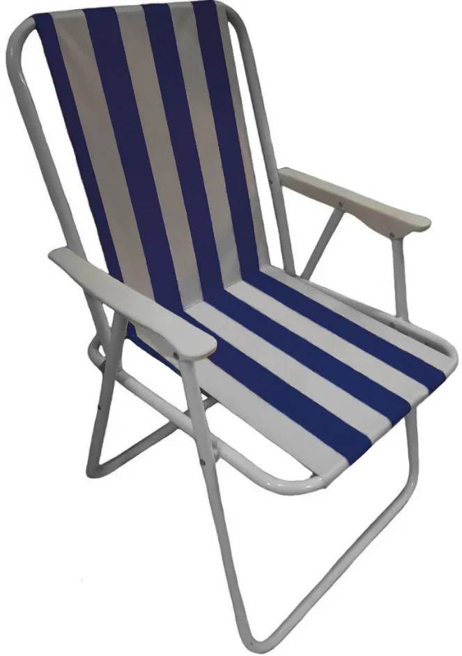 Кресло туристическое раскладное Радуга Stenson MH-3075B Темно-синий/Белый (534120)