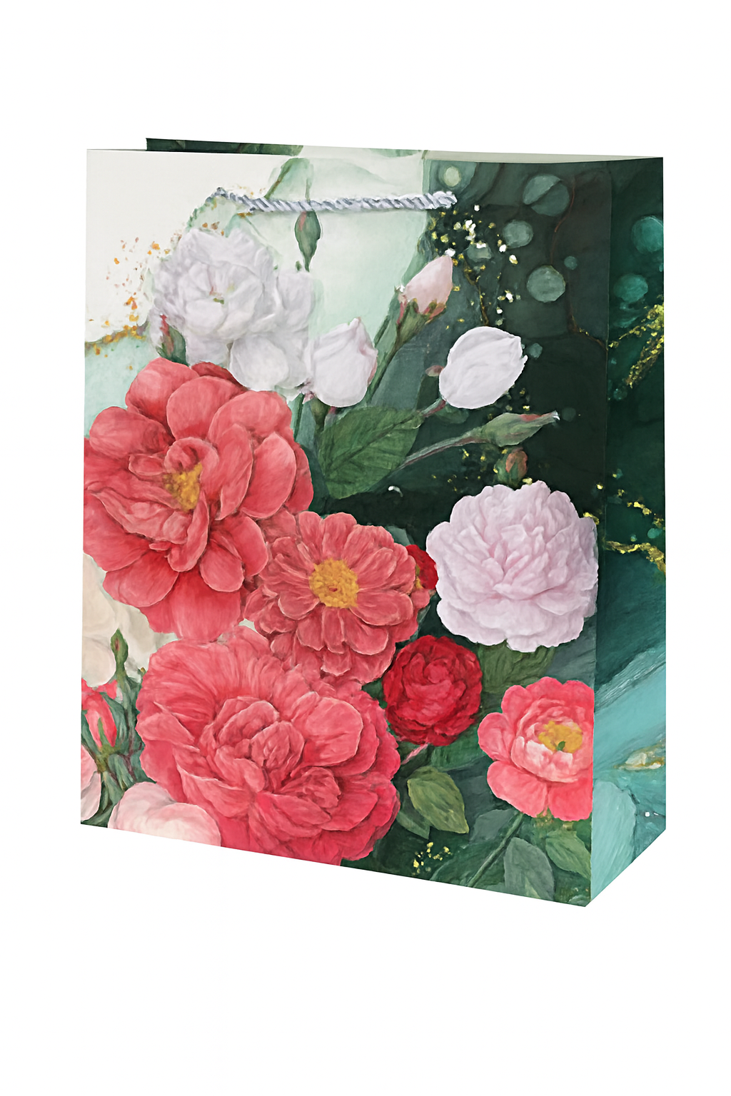 Подарочный пакет Flowers 3D R34427-L 31х40х12 см Зеленый/Белый (31022288) Подарочный пакет Flowers 3D R34427-L 31х40х12 см Зеленый/Белый (31022288)