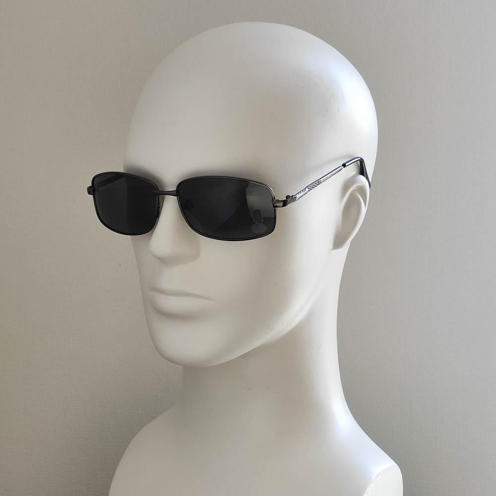 Солнцезащитные очки поляризованные 1012 NN с оправой из черной стали Черный (46637)