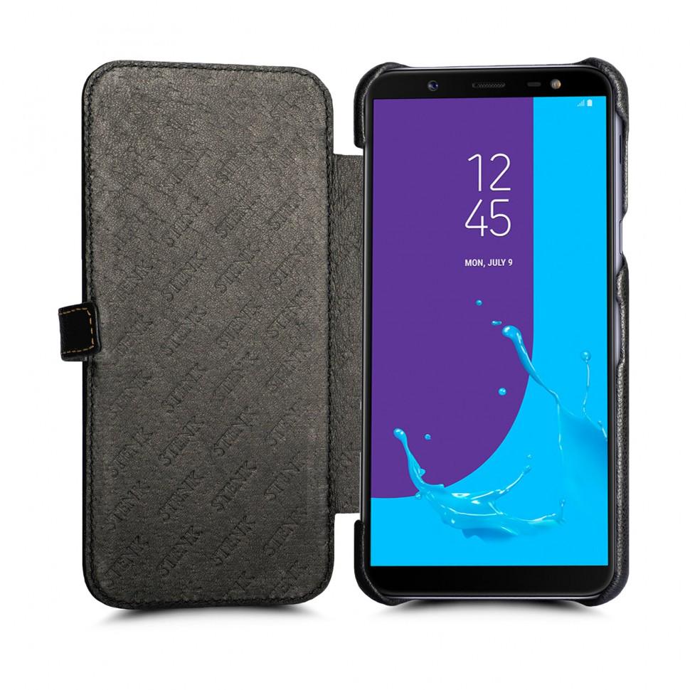 Чехол книжка Stenk Premium для Samsung Galaxy J8 2018 Черный (62458)