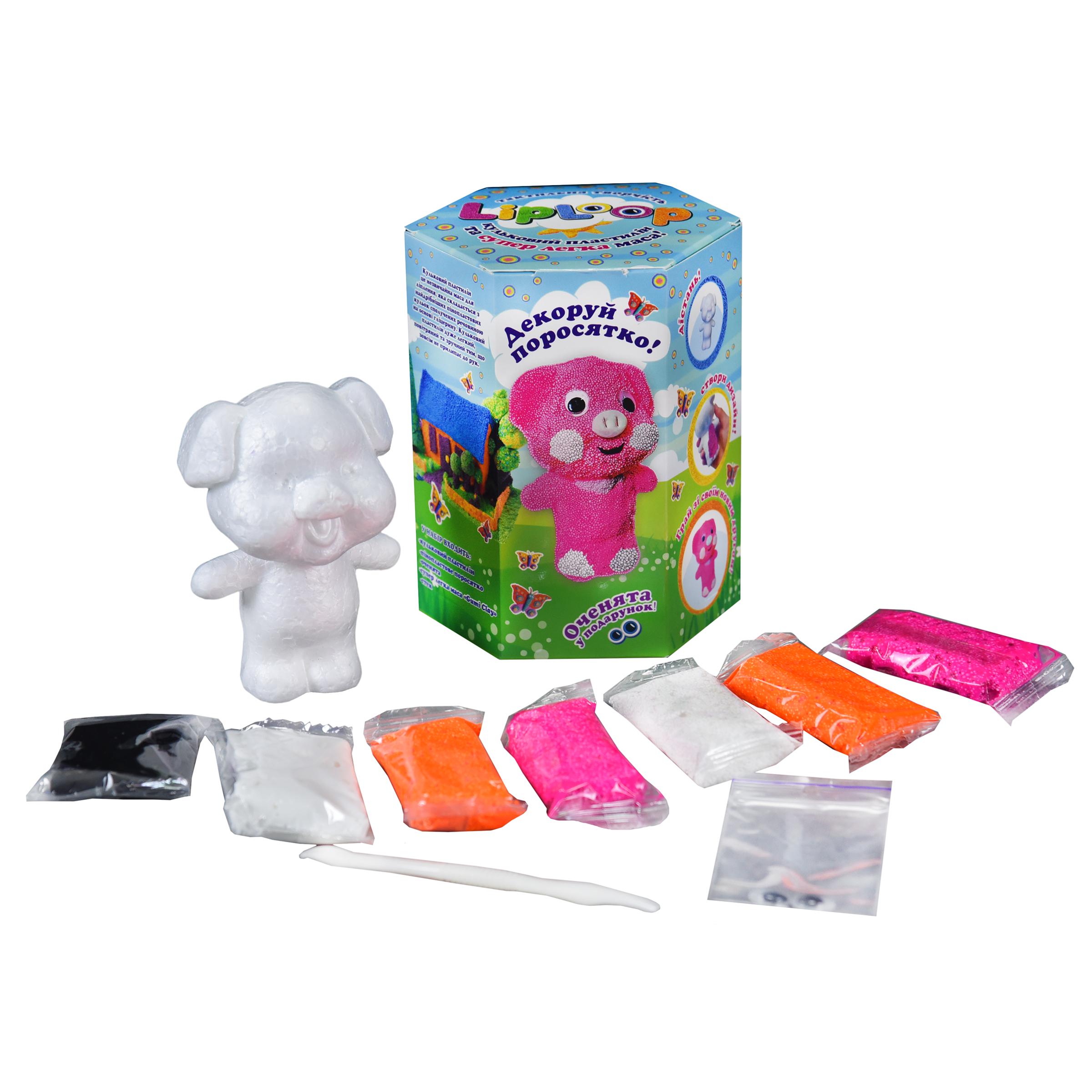 Набор для творчества Strateg Liploop Поросенок (30706) - фото 2 Набор для творчества Strateg Liploop Поросенок (30706) - фото 2