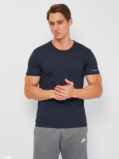 Футболка мужская Kappa T-shirt Mezza Manica Girocollo 2XL Темно-синий (K1305 BluNavy 2XL)