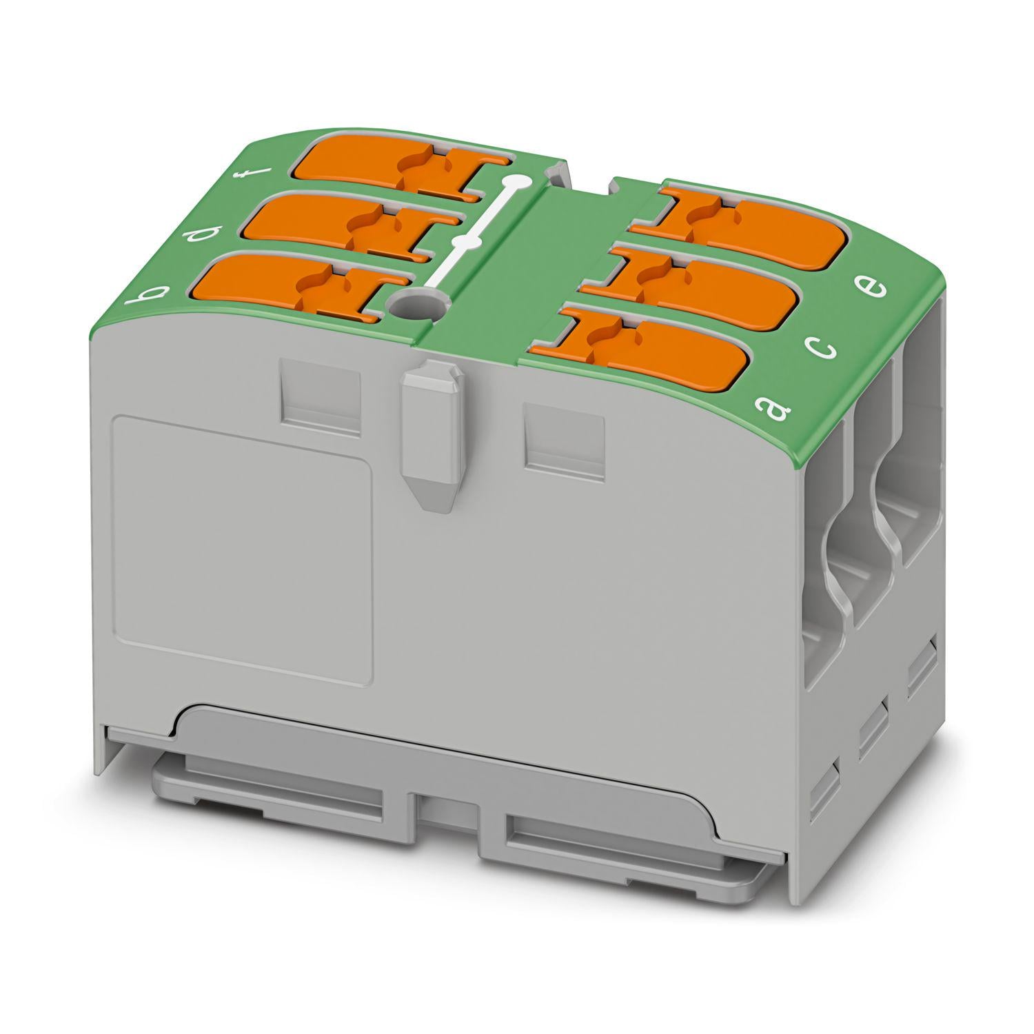 Блок распределительный Phoenix Contact PTVFIX 6X2,5 GN Push-in 450В 24A Зеленый (1019567)