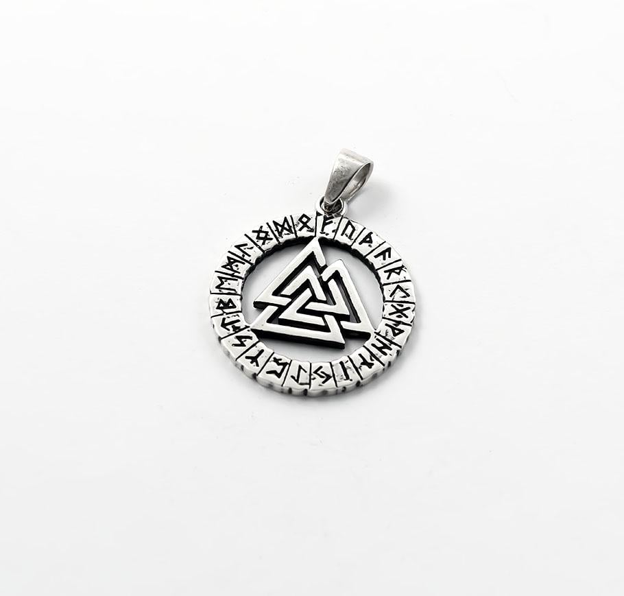 Кулон Maxi Silver 8637 Славянский оберег валькнут (88637)