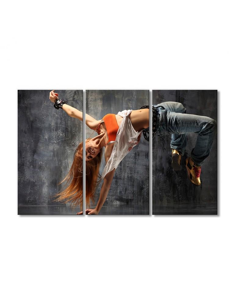 Картина модульная Танцовщица 3 модуля 90x135 см