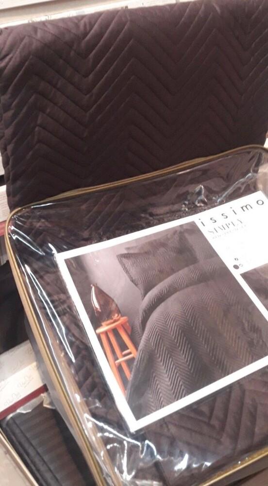 Покрывало Issimo Home Simply antrasite сатин 240x260 см с наволочками 2 шт. 50x70 см (2000022281043) - фото 3