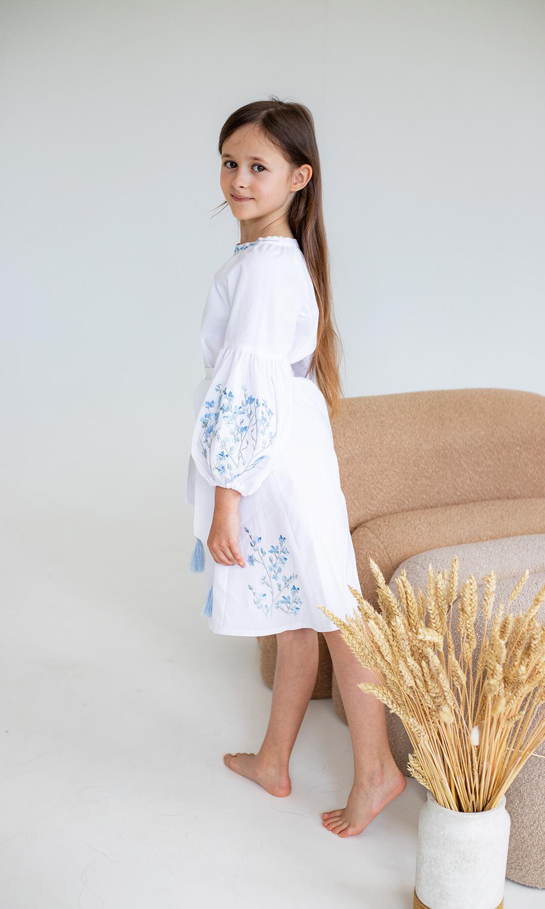 Сукня-вишиванка дитяча Вишиваночка р. 110 Білий (829-3) - фото 2