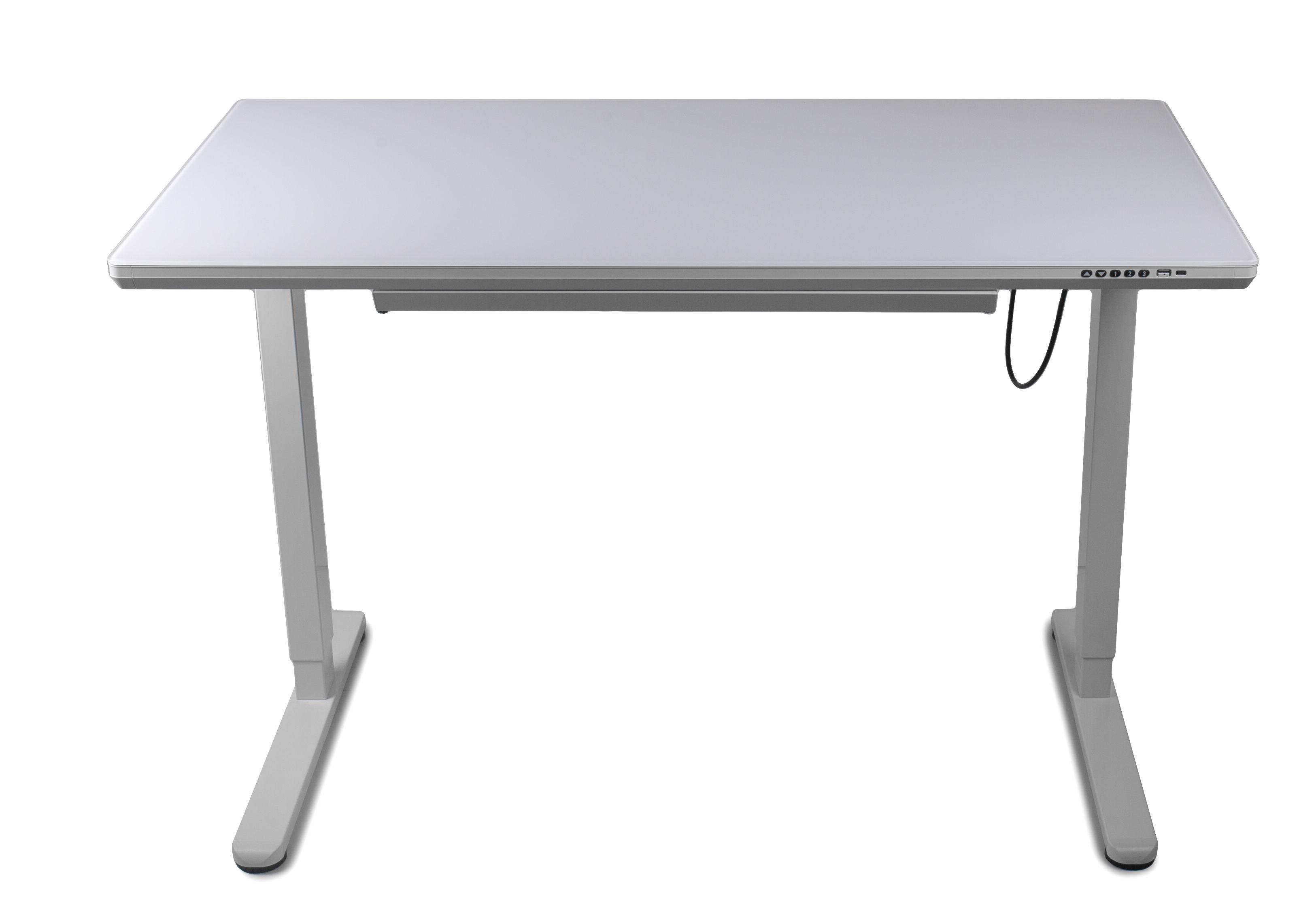 Стіл регульований Barsky StandUp white glass BST-12new 1200x600 мм (24767594) - фото 2 Стіл регульований Barsky StandUp white glass BST-12new 1200x600 мм (24767594) - фото 2