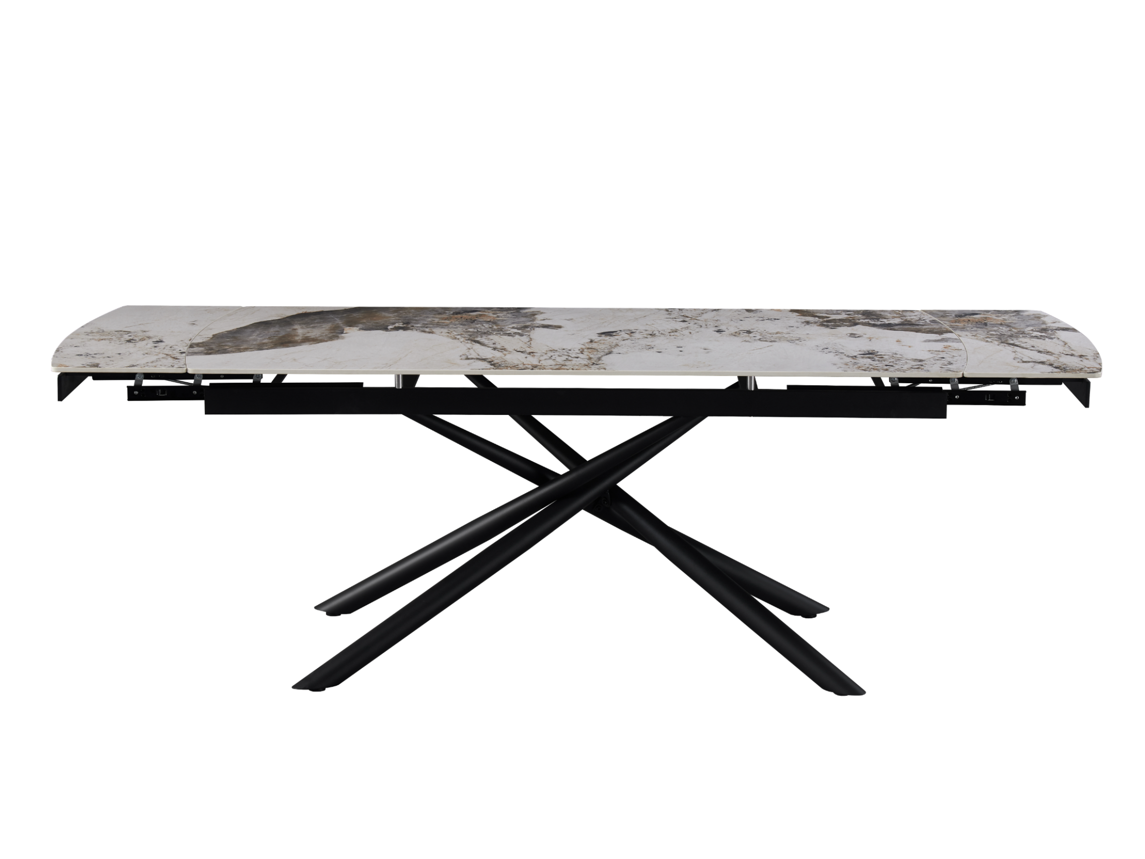 Стол обеденный раздвижной Vetro Mebel Пино 1800-2400x900x760 мм Патагония/Черный (TМL-1200) - фото 3