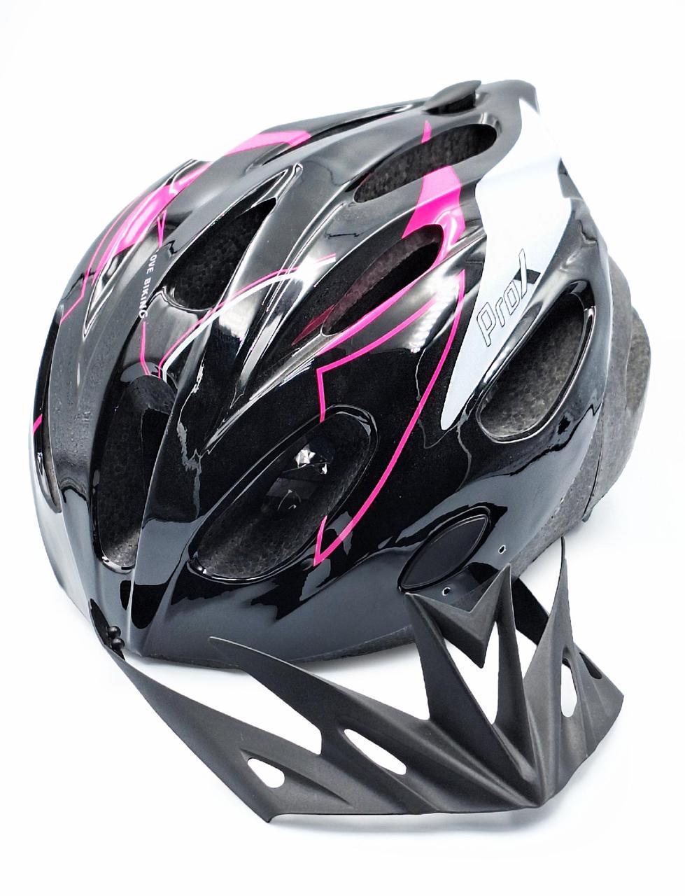 Шлем велосипедный ProX Thunder M Черный с розовым (G0000348)