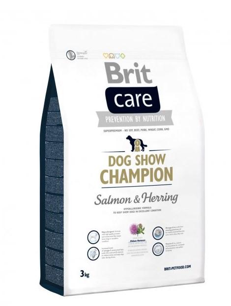 Корм для собак сухой Brit Care Dog Show Champion гипоаллергенный для взрослых выставочных собак 3 кг