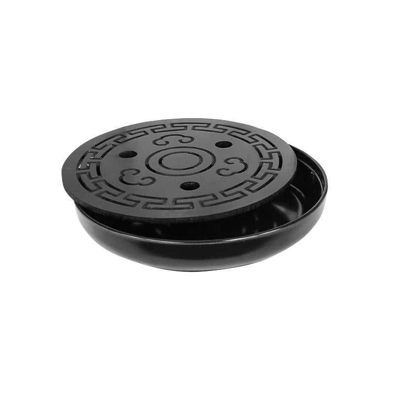 Дошка для чайних церемоній Чабань #6 бамбуковий круглий 25,5х4,5 см Black - фото 2 Дошка для чайних церемоній Чабань #6 бамбуковий круглий 25,5х4,5 см Black - фото 2