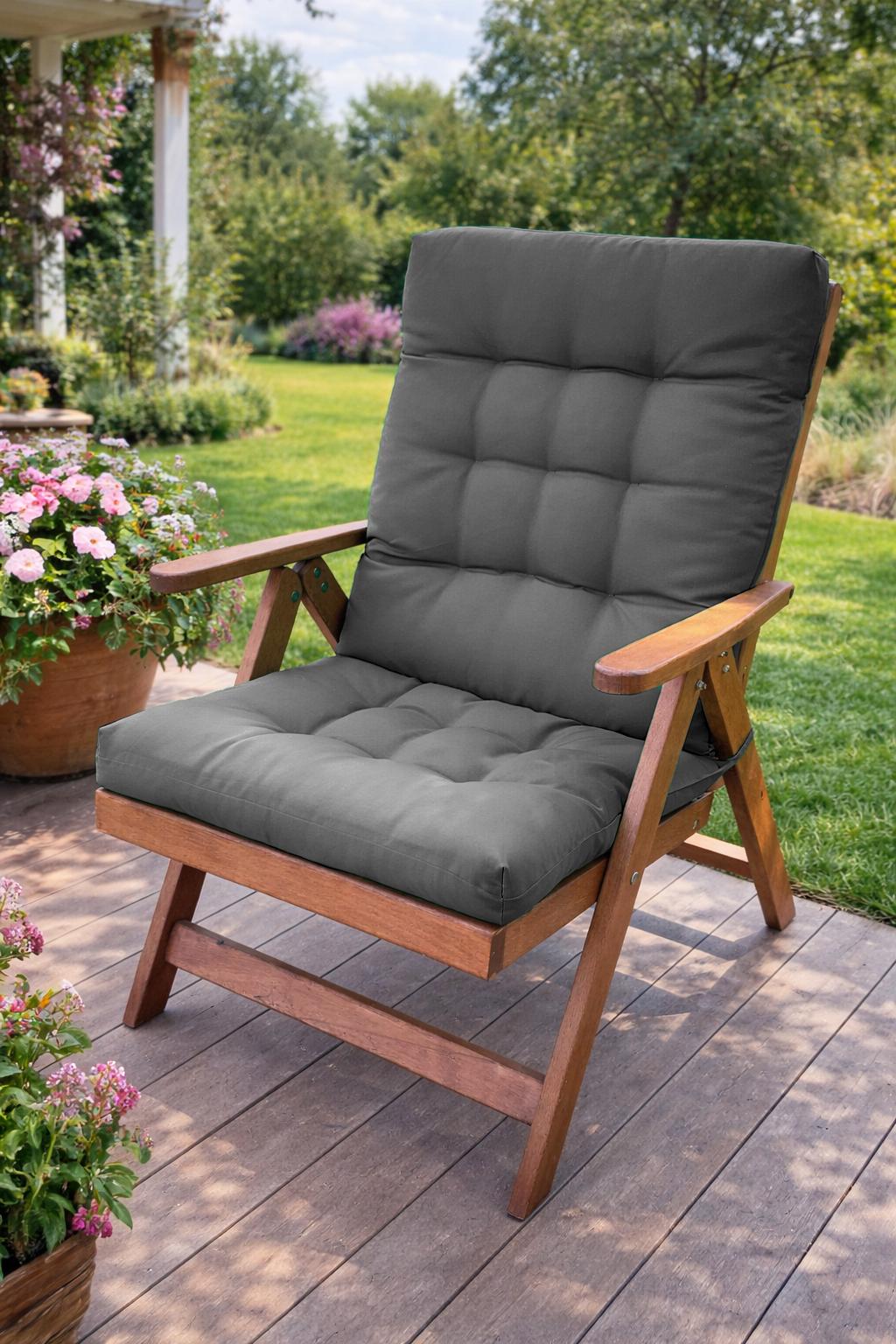 Матрас-подушка на кресло Уют Кедр на Ливане Серия Color 100х50х5 см Серый