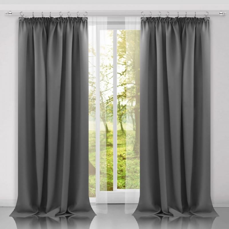 Штора на ленте Heaven 140х250 Cерый