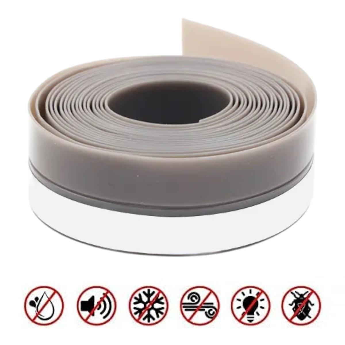 Уплотнитель для дверей Weikan самоклеящийся 25х0,6х3 м (R35863) - фото 3 Уплотнитель для дверей Weikan самоклеящийся 25х0,6х3 м (R35863) - фото 3