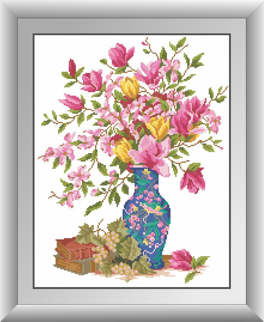 Алмазная мозаика Dream Art Магнолия в вазе 41x53 см (DA.30560)