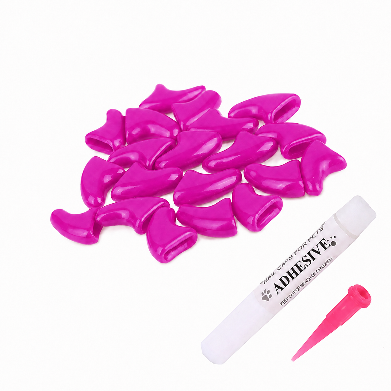 Колпачки для когтей антицарапки накладные Ногтик M 4-6 кг 20 шт. Purple (35227322)