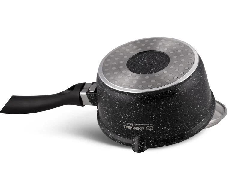 Ківш Edenberg EB-8044 з кришкою 1,3 л 16 см - фото 3 Ківш Edenberg EB-8044 з кришкою 1,3 л 16 см - фото 3