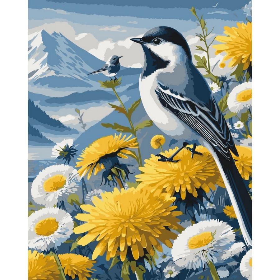 Картина по номерам ART CRAFT Птички в одуванчиках 40x50 см (13158-AC)