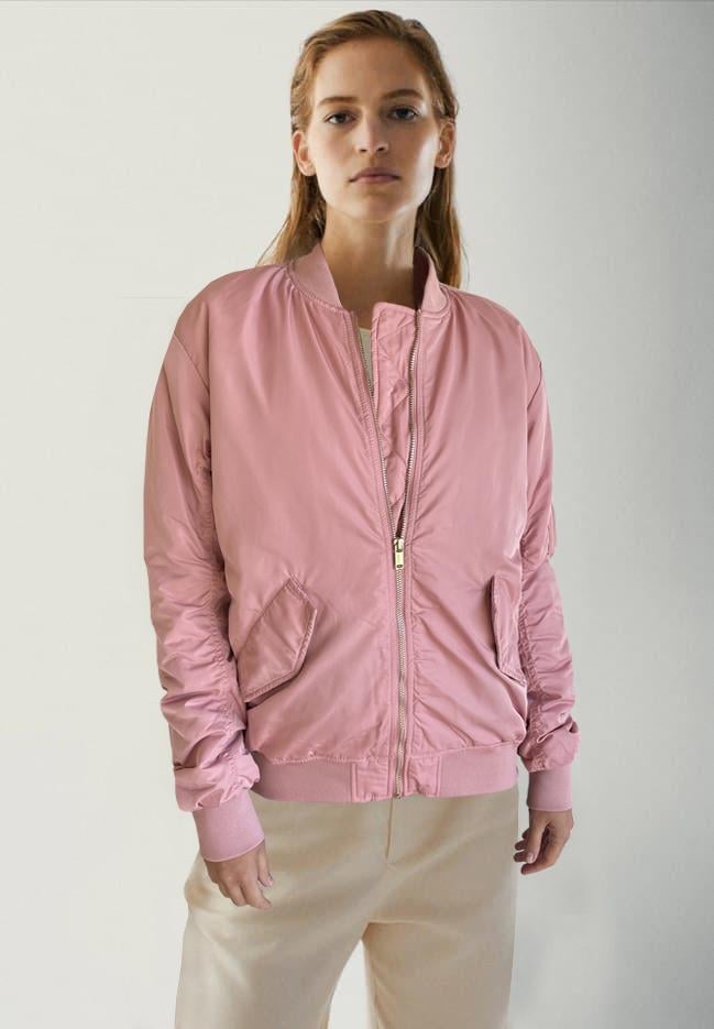 Бомбер женский H&M р. 34 Розовый (427951b31)