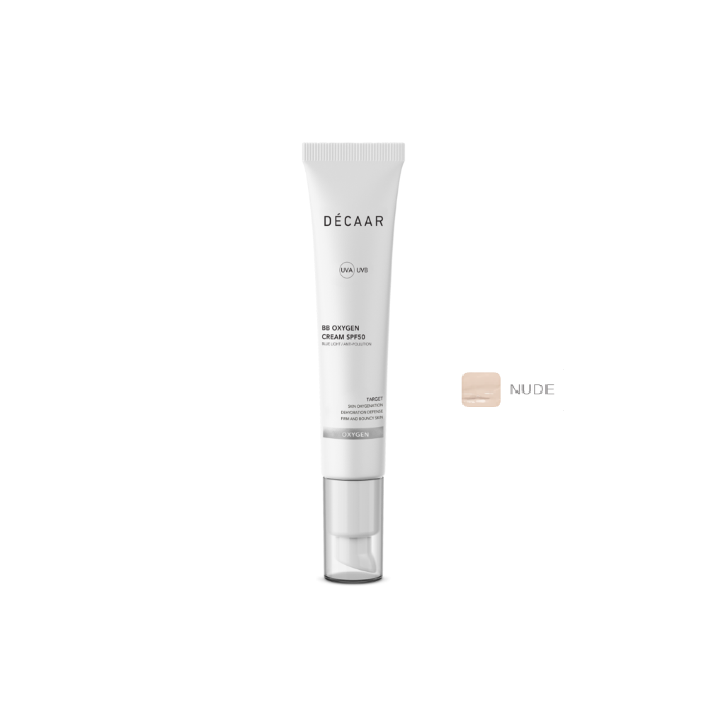 Крем кисневий з перфтордекаліном Decaar NUDE BB Oxygen Cream SPF50 50 мл Крем кисневий з перфтордекаліном Decaar NUDE BB Oxygen Cream SPF50 50 мл