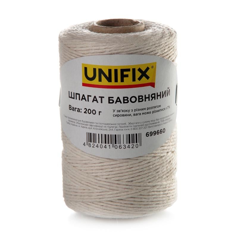 Шпагат Unifix хлопковый на втулке 200 г (699660)