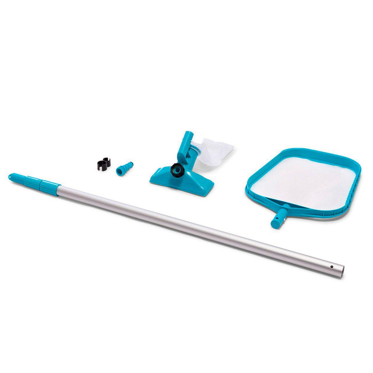 Комплект для очистки дна и верхнего слоя воды бассейна Intex 28002 ручка 239 см (28002)