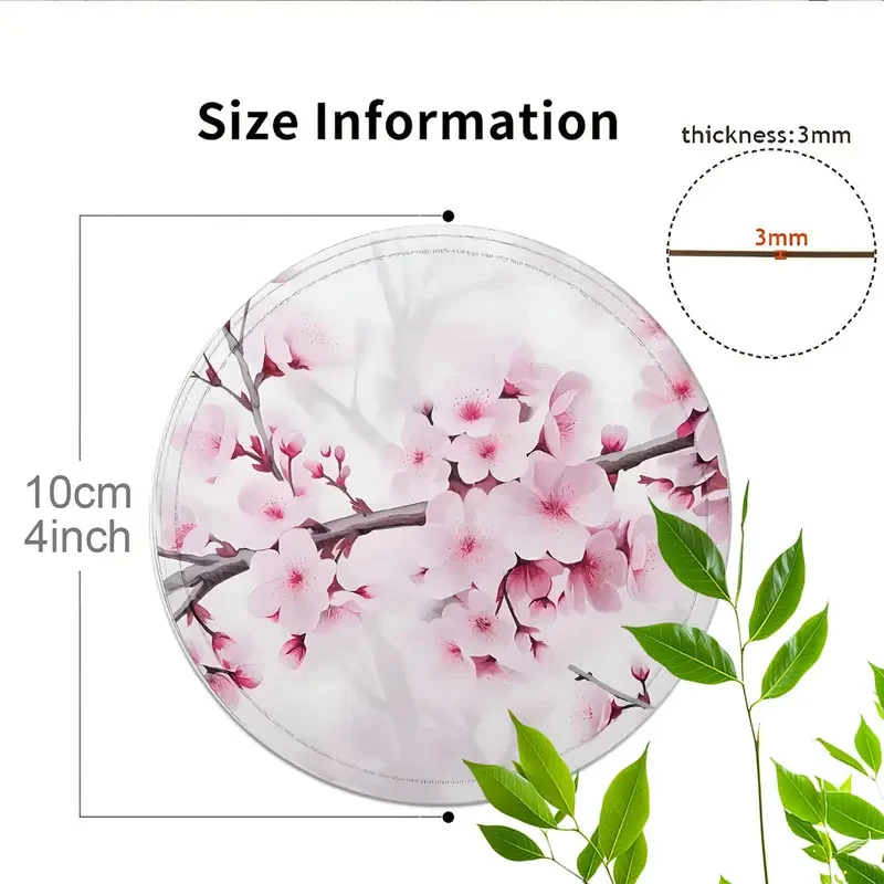 Набор деревянных подставок под чашки Цветы Сакуры 6 шт. - фото 4