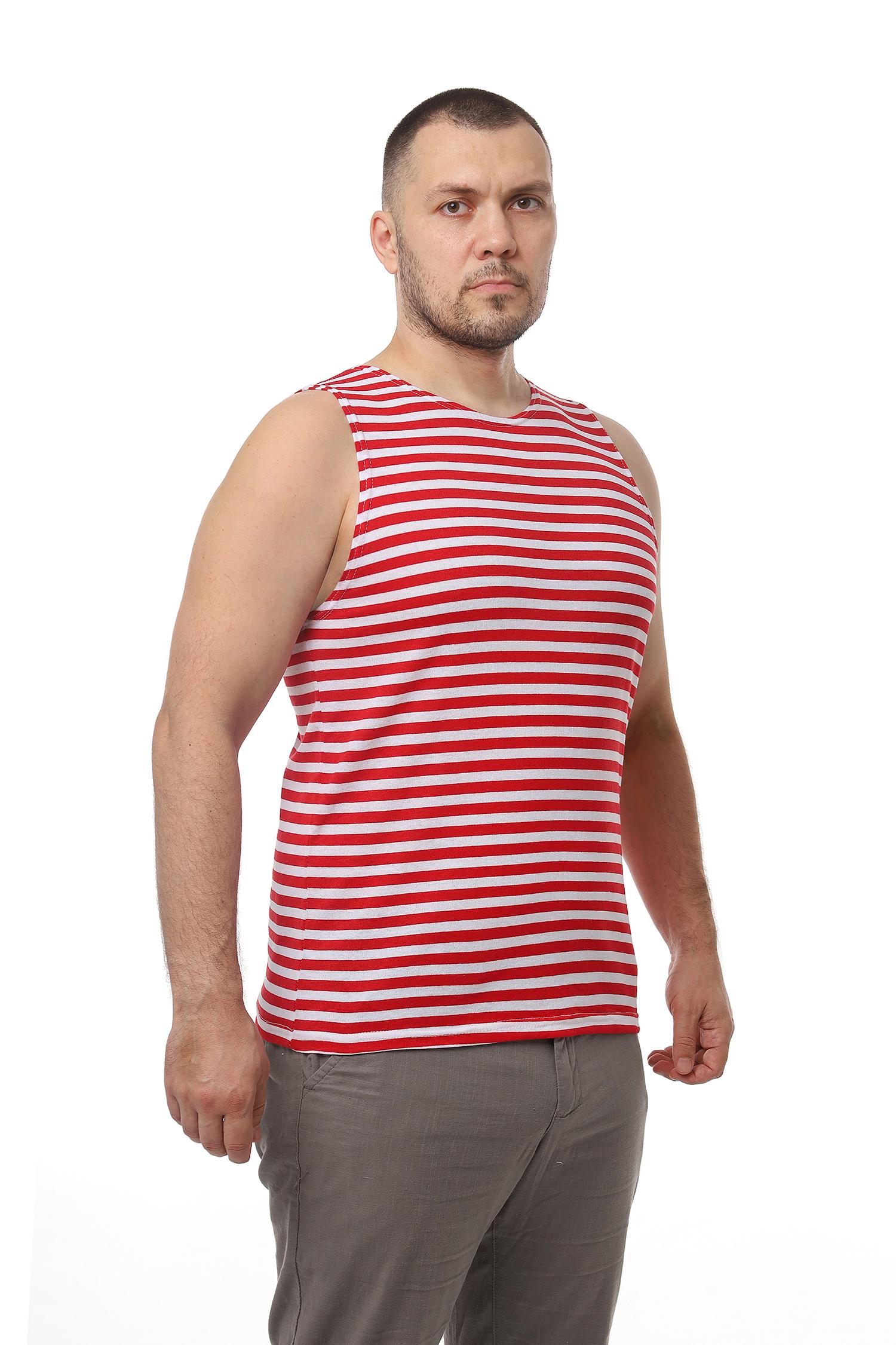 Майка мужская из хлопка вязаная р. 60 Темно-бордовый (82128)